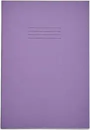 RHINO S10 A4 64 Page Exercise Book - Purple (Pack of 10)