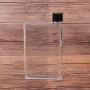 Water Bottle Portable Clear Book Portable Paper Pad Water Bottle Flat white 350ml
