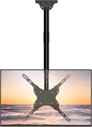 TV Ceiling Mount Adjustable Bracket Fits Most LED, LCD, OLED and Plasma Flat Scr