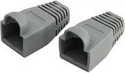 RJ45 Connector Plug Protective Sleeve Cover Cap Compatible with CAT5E/6 Cable USB Connectors Pc Case(20Pcs,Gray)