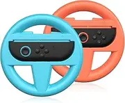 Uxilep Steering Wheels for Nintendo Switch 2 JoyCons, Racing Wheels for Mario Kart 8 Deluxe,2 Pack Switch 2 Mario Kart Steering Wheel for Nintendo Switch 2 (2025) Accessories