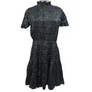 Cynthia Rowley Tina Silk Floral Ditsy Ruffle Mini Dress Size 8 Multi-Color NWT