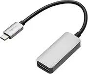 Amazon Basics Aluminium USB-C to DisplayPort Adapter (4K@60Hz), Thunderbolt 3 Compatible