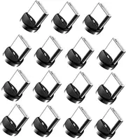 Outanaya 15Pcs Type C Magnetic Charger Connector Rotating C Magnetic Adapter Tip for Easy Connection Compatible with Type C Devices Enhance Charging Port Durability