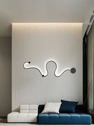 極簡壁燈長條燈現代簡約客廳背景墻造型燈走廊過道燈臥室床頭燈