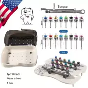 Universal Implant Prosthetic Kit Torque Wrench Drivers Screwdriver Manual