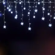 3 Metre Christmas Icicle String Lights 80 LED Solar Powered