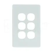 Clipsal C2000 Series Switch Plate Cover 6 Gang