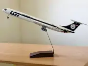 LOT Polish Airlines Ilyushin IL-62 SP-LBG Desk Display 1/100 Model AV Airplane