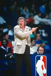 Head coach Kevin Loughery of the New Jersey Nets1980's Basketball photo