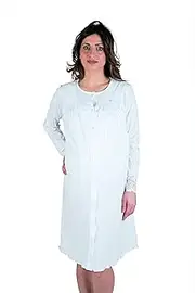 [Premamy] Clinical Shirt for Motherhood, Open Front Dress, Jersey Cotton, pre-Post Party