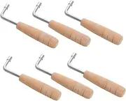 TOYANDONA 6pcs Piano Tuning Wrench: Harp Tuning Tool - L-shape Lyre Harp Adjustment Wrench - Instrument Supplies for Stringed Instruments