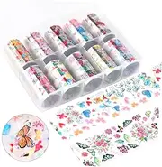 Nail Art Sticker Set Women's Nail Art Sticker Sticker Assorted Butterfly Patterns Box Pack for DIY Nails Dec
