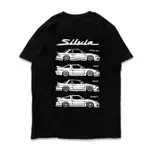 訂製 SILVIA漂移橫滑D1賽車S13 180SX ONEVIA SILEIGHTY彎道JDM潮牌T恤