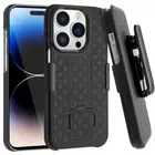 iPhone 14 Pro Max 6.7" Case Kickstand Swivel Belt Clip Holster Shockproof Cover