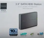 Hotway 3.5" SATA HDD USB 3.0 Hard Drive External Case Enclosure Aluminium Black