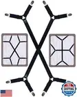FIBOOMERANG Bed Sheet Straps - Crisscross Fitted Sheet Clips and Sheet Holder