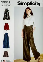 Simplicity 9682 Misses Skirts, Pants, and Shorts Sizes 4-12 Sewing Pattern