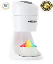 Hawaiian Shaved Ice S900A Snow Cone and Shaved Ice Machine with 2 Reusable Plast