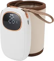 Portable Baby Bottle Warmer for Travel, Constant Temperature Milk Bottle Heating Sleeve, USB Heating Cup Sleeve with LED Display, 8000mAh Rechargeable Battery
