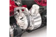 March Performance Saginaw Power Steering Pump Billet Aluminium, 5/8" inverted flare pressure fitting