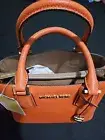MICHAEL KORS handbag (leather, orange, new 100% with tag)