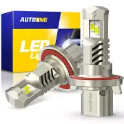 10S Upgraded 9008 H13 LED Bulbs Hi/Lo Beam CanBus Mini Headlights 600% Brighter