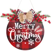 Wooden Christmas welcome sign Xmas home decoration