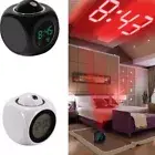 Digital LED Alarm Clock Home Decoration Ceiling LCD Clock Projection Clock