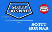 Scott Bonnar 45 Decal Set *Clear* Catcher, Chain cover, Handlebar Decals