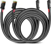 Nilight 2PCS 16AWG 10 Feet Wiring Harness Extension Kit, Extended Plug and Play 2-pin Socket DT Connector Wire Cord for Offroad LED Light Bar Work Light Led Pod Driving Fog Boat Light
