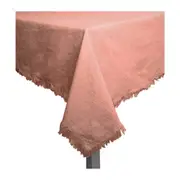 J.Elliot Avani 150x250cm Cotton Table Cloth Protector Party Desk Cover Clay Pink