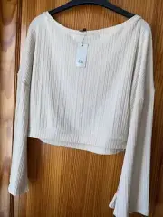 Ladies Top T Shirt Size 16 New Tags River Island Long Sleeved
