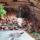Adjustable Reptile Light Stand, Metal Lamp Fixture for Terrarium Heat & Baskin