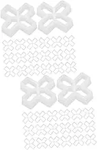 jojofuny 2sets Tile Leveling Clips Tile Grout Spacer Sturdy PVC Material 100pcs*2