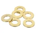 6Pcs Brass Flat Washer, M12 3/16"x1/16"x0.124mm Fenders Washers Assortment