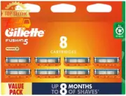 Gillette Fusion5 Men's Razor with 8 Cartridges Shaving Blades Value Pack Genuine
