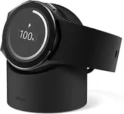 elago Charger Stand Compatible with Samsung Galaxy Watch 4, Classic, 3, Active 2, 1 [40 41 44 45 46mm] Nightstand, Cable Management [Cable Not Included] (Black)