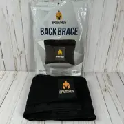 SPARTHOS Lower Back Brace Size XXL Black Lumbar Support Adjustable NEW