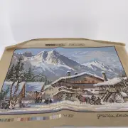 Tapex Vienna Hand Painted Needlepoint Canvas Grainau, Deutschland W 307 Winter