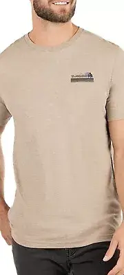 NWT Travis Mathew Tri Blend Heather Brown Fish Not Found Shirt Mens Medium