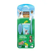 TropiClean Fresh Breath Enticers Peanut Butter & Honey Oral Care Kit for Dogs
