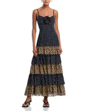 Aqua x Angelica Hicks Leopard Doesn't Change Spots Dress - Exclusive