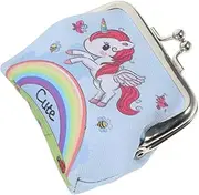 [GAROZATION] Chic Unicorn Purse Small Pouch for Women Stylish and Practical Decorative Rainbow Pattern