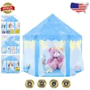 Frozen Princess Play Tent with Snowflake Lights - Enchanting Indoor/Outdoor Fun