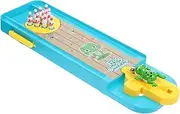 SUPVOX 1Set Mini Bowling Game for Fun Tabletop Bowling for Family Interaction and Skill Development and Safe Design for Outdoor Games
