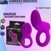 Pretty Love Vibrating Cock Ring Penis Clit Stimulation Couples Vibrator Sex Toy