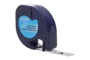 20 Pack Dymo 16952 Letratag Labelling Tape Plastic 12mmx4m Black On Clear Bulk