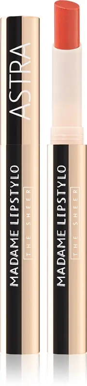[Astra makeup] Astra Make-up Madame Lipstylo The Sheer glossy lipstick for voluminous lips color 02 Voilà Le Nude 2 g