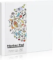 135lb/200gsm Marker Paper pad, 30 Sheets Heavyweight Art Sketch Pad, 8.3×8.9 in Drawing Paper Glue-Bound Sketch Book, Coloring Painting Sketching Alcohol Marker Paper for Kids Beginners Artists